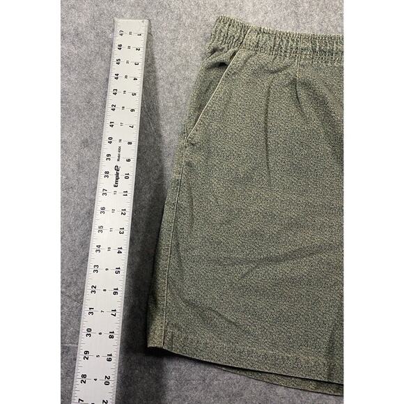 OP Ocean Pacific Shorts Mens Extra Large Green Geometric Draw String Vintage - Picture 4 of 11